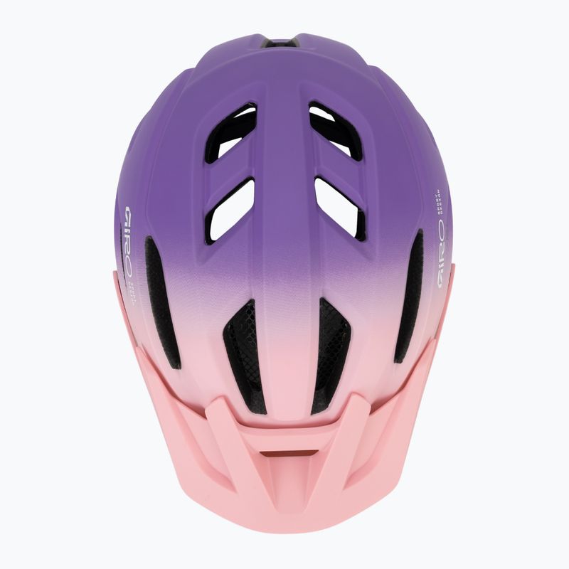 Children's bike helmet Giro Fixture II matte light pink/purple fade 6