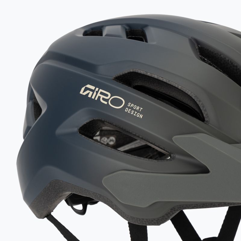 Children's bike helmet Giro Fixture II matte dark sage/sapphire fade 7