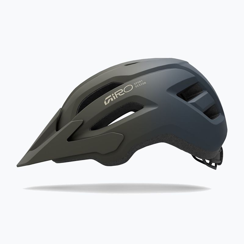 Children's bike helmet Giro Fixture II matte dark sage/sapphire fade 2