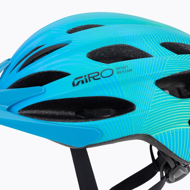 Children's bike helmet Giro Raze matte blue/green 7