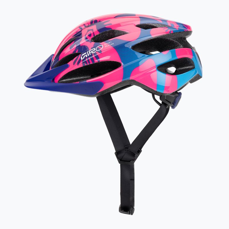 Children's bike helmet Giro Raze pink flowers 3