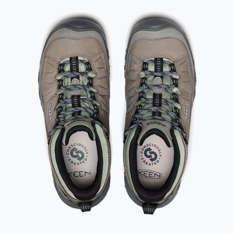 Women's trekking boots KEEN Targhee IV Mid Wp grey/lily pad 5