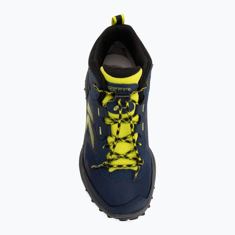 Children's trekking boots KEEN Zionic Mid Wp naval academy/evening primrose 5