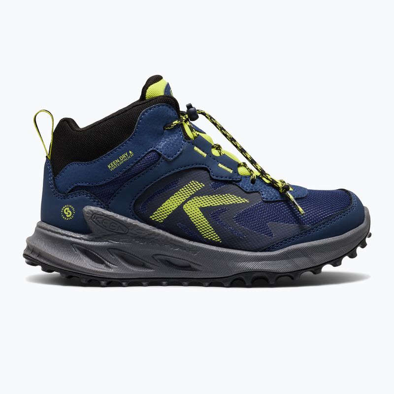 Children's trekking boots KEEN Zionic Mid Wp naval academy/evening primrose