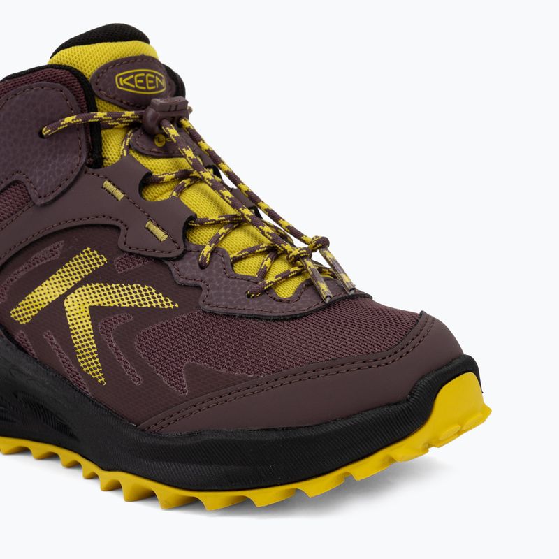 Children's trekking boots KEEN Zionic Mid Wp huckleberry/mango mint 7