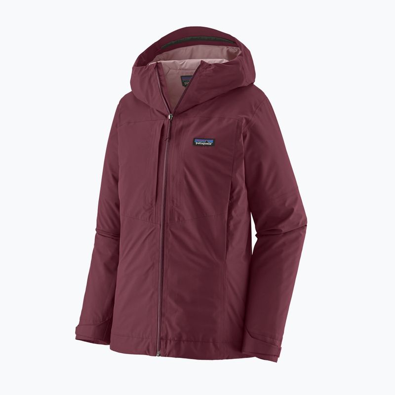 Women's rain jacket Patagonia Insulated Boulder Fork Rain berry fig 2