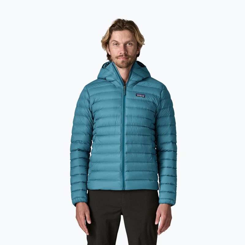 Men's down jacket Patagonia Down Sweater Hoody glacial blue