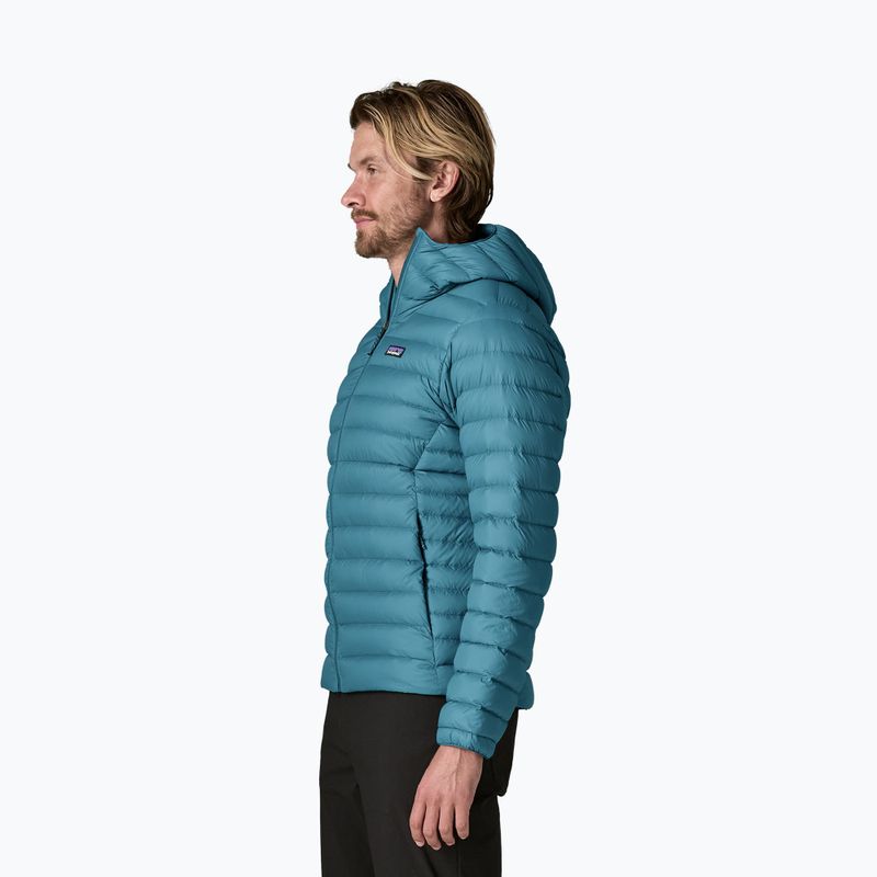 Men's down jacket Patagonia Down Sweater Hoody glacial blue 3