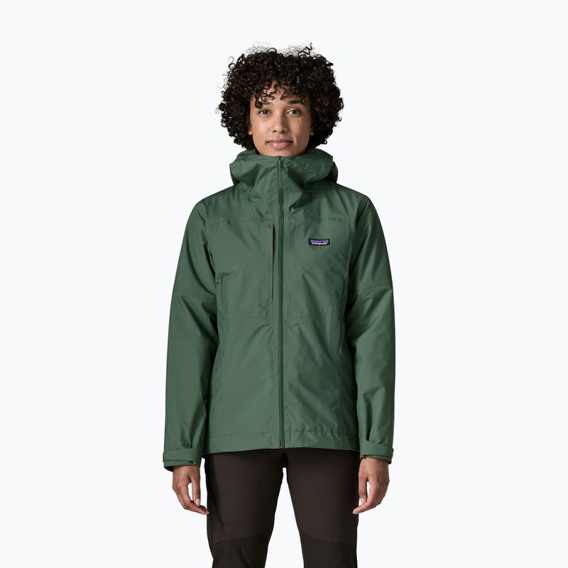 Women's rain jacket Patagonia Insulated Boulder Fork Rain canopy green