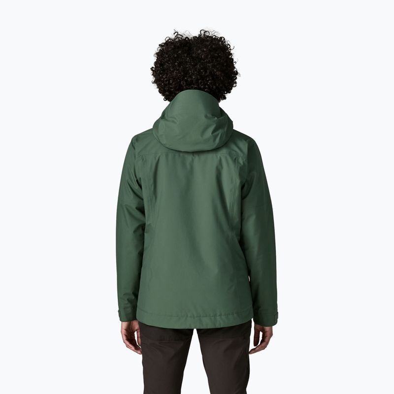 Women's rain jacket Patagonia Insulated Boulder Fork Rain canopy green 2