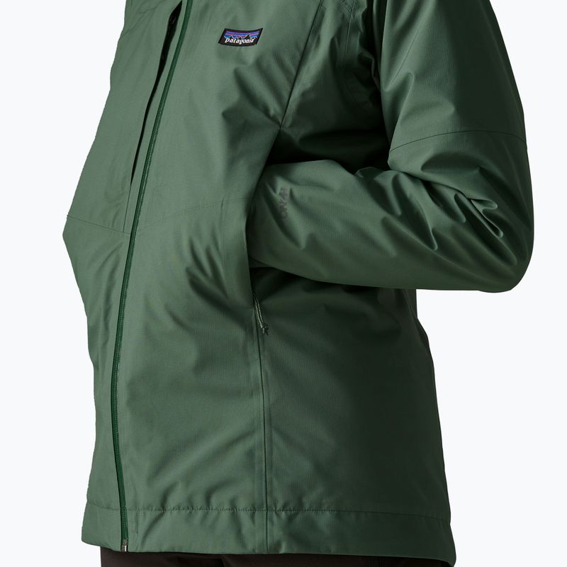 Women's rain jacket Patagonia Insulated Boulder Fork Rain canopy green 5