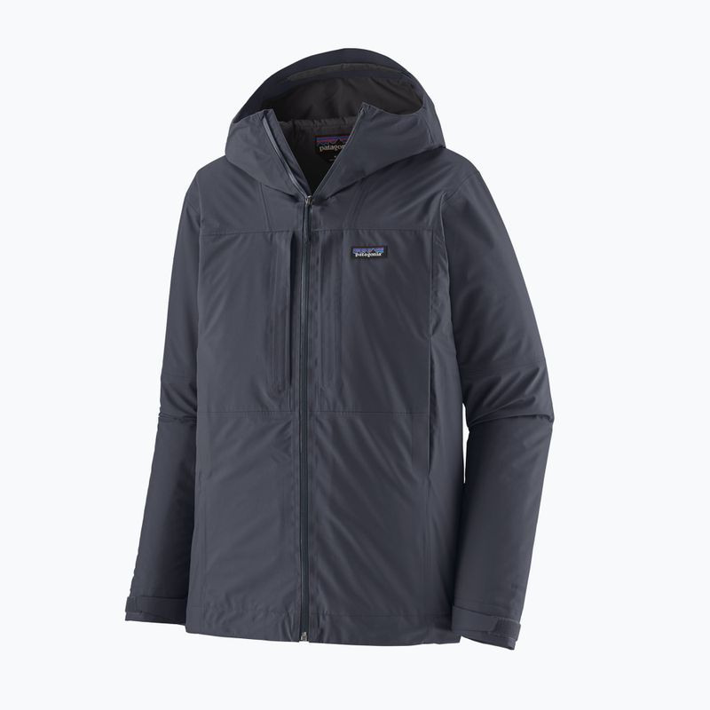 Men's rain jacket Patagonia Insulated Boulder Fork Rain smolder blue 6