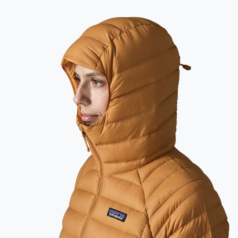 Women's down jacket Patagonia Down Sweater Hoody cinnamon brown 5