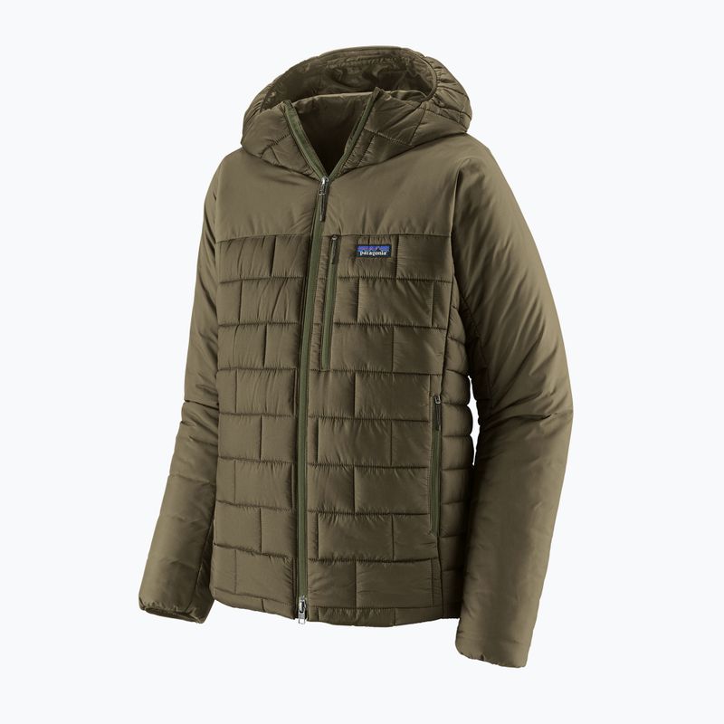 Men's insulated jacket Patagonia Hi-Loft Nano Puff Hoody basin green 2