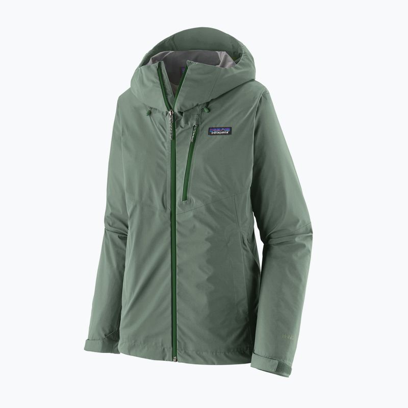 Women's rain jacket Patagonia Granite Crest canopy green 2