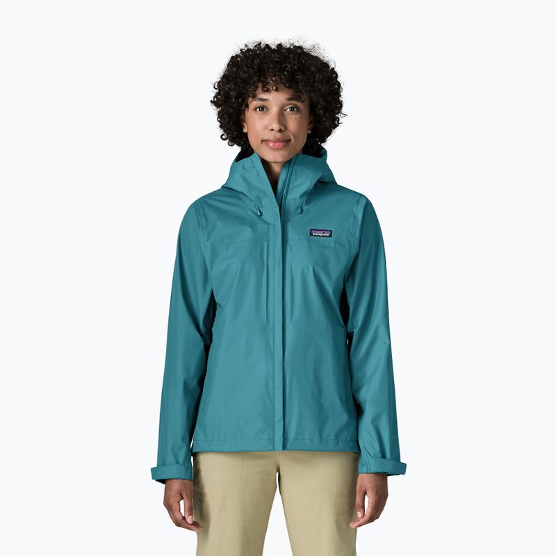 Women's rain jacket Patagonia Torrentshell 3L Rain glacial glue