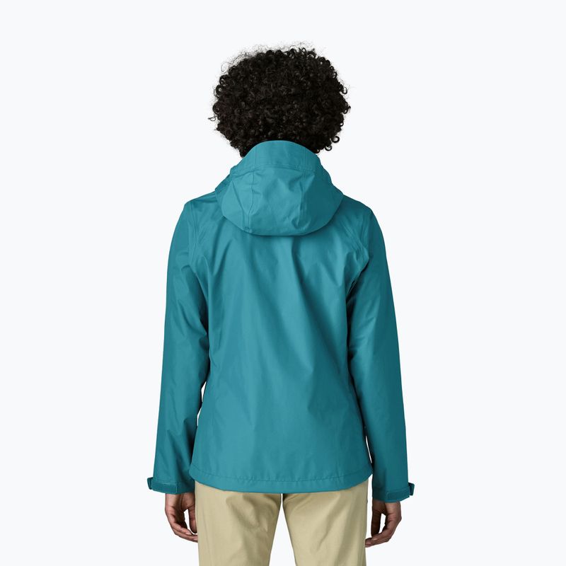 Women's rain jacket Patagonia Torrentshell 3L Rain glacial glue 2