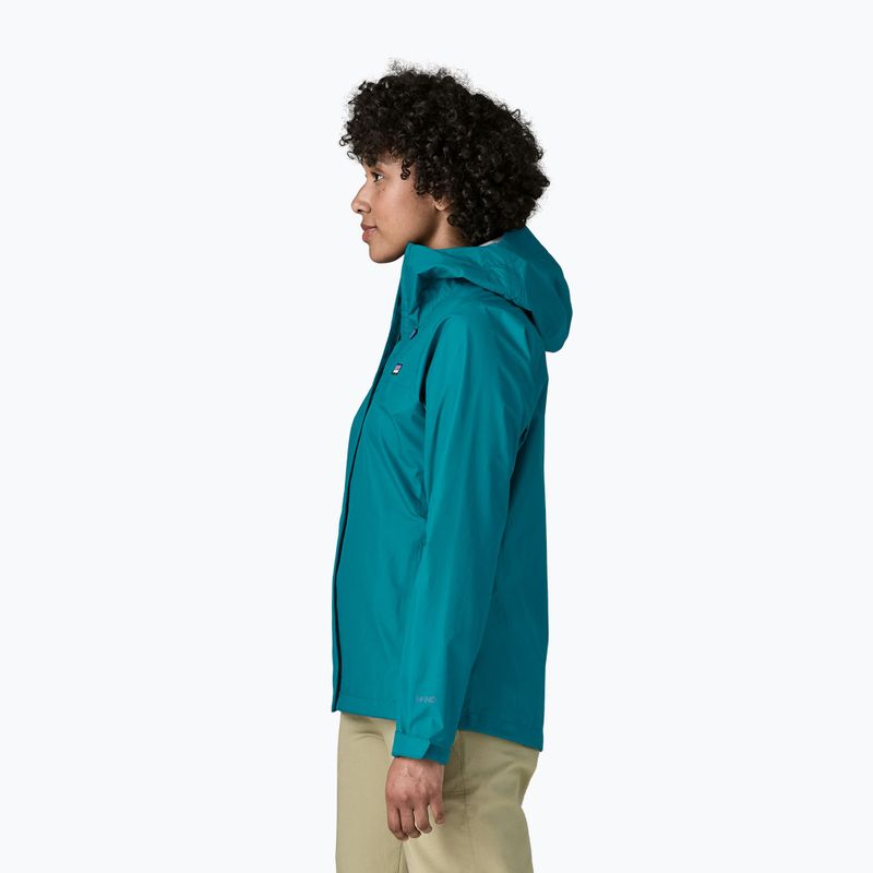 Women's rain jacket Patagonia Torrentshell 3L Rain glacial glue 3