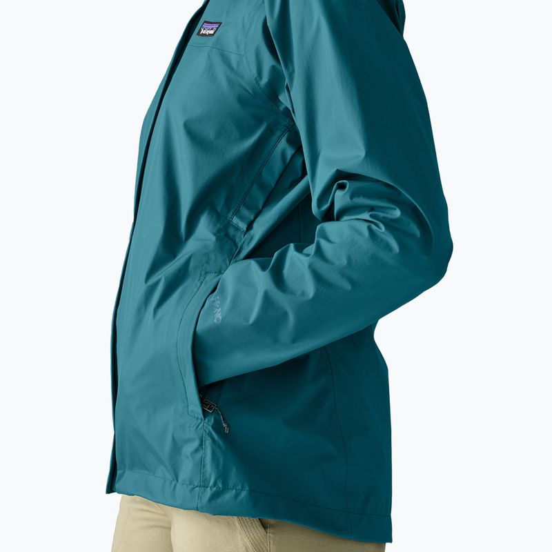 Women's rain jacket Patagonia Torrentshell 3L Rain glacial glue 5