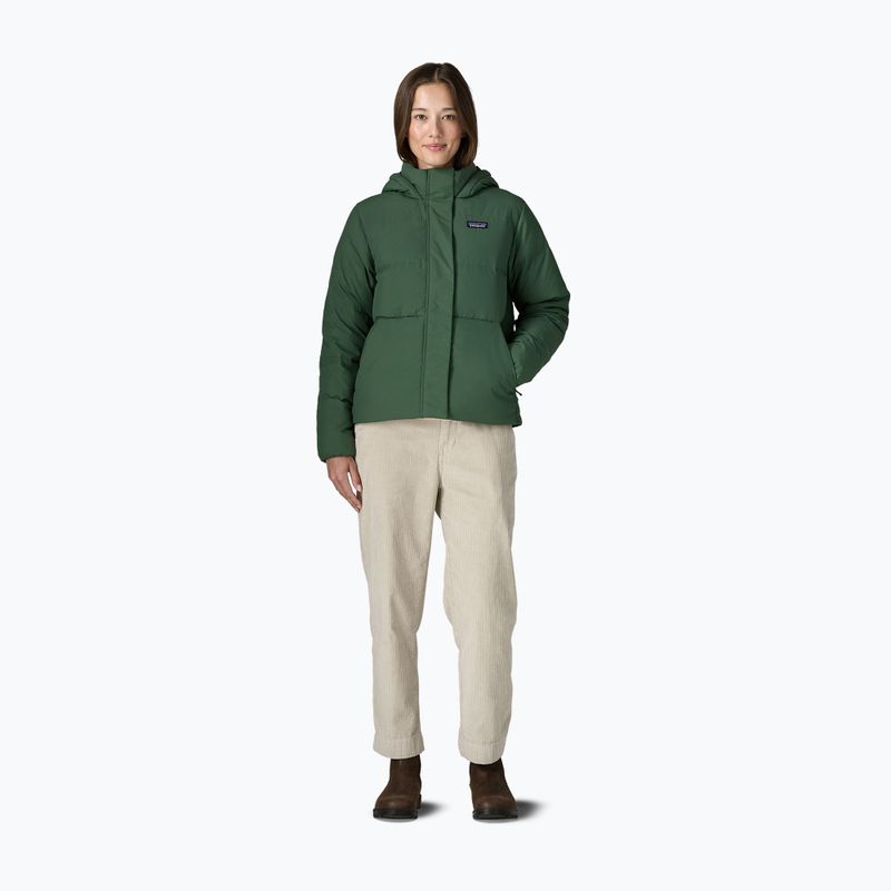 Women's down jacket Patagonia Sisar Down Hoody canopy green 2