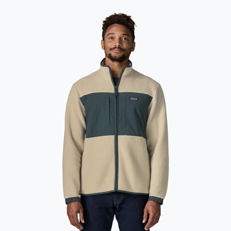 Men's fleece sweatshirt Patagonia Retro Pile Patch pelican