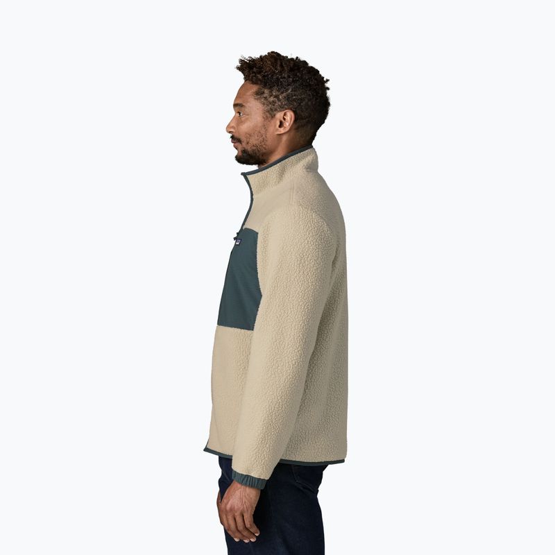 Men's fleece sweatshirt Patagonia Retro Pile Patch pelican 3