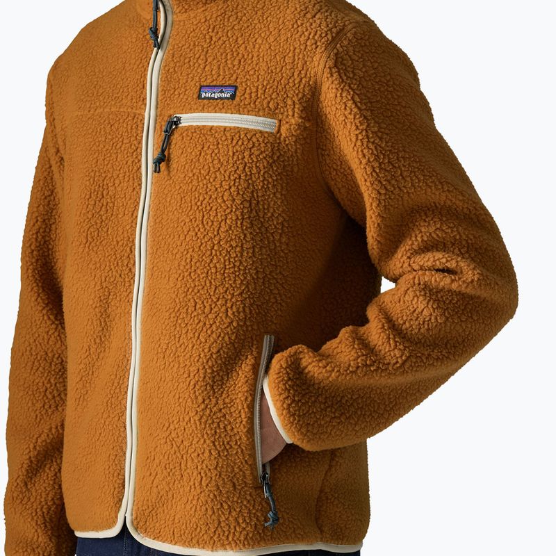 Men's fleece sweatshirt Patagonia Retro Pile cinnamon brown 4