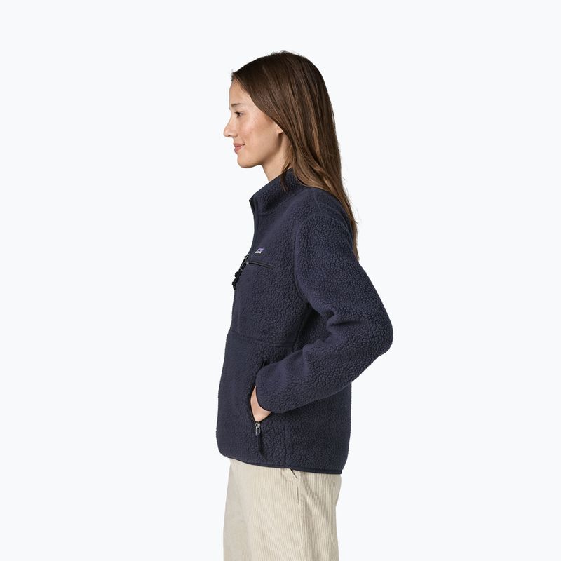 Women's fleece sweatshirt Patagonia Retro Pile Marsupial sunken blue 3