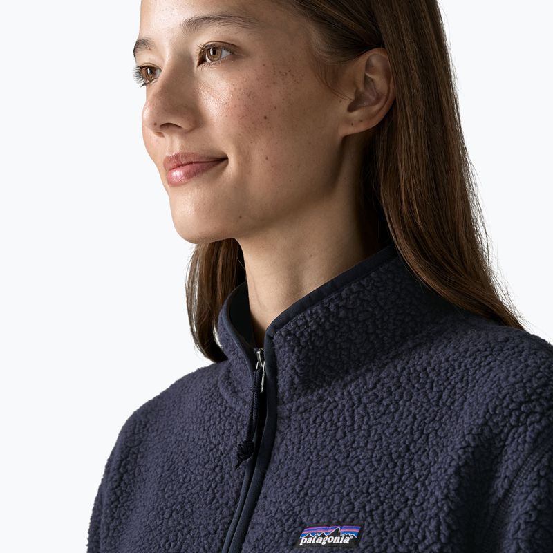 Women's fleece sweatshirt Patagonia Retro Pile Marsupial sunken blue 4
