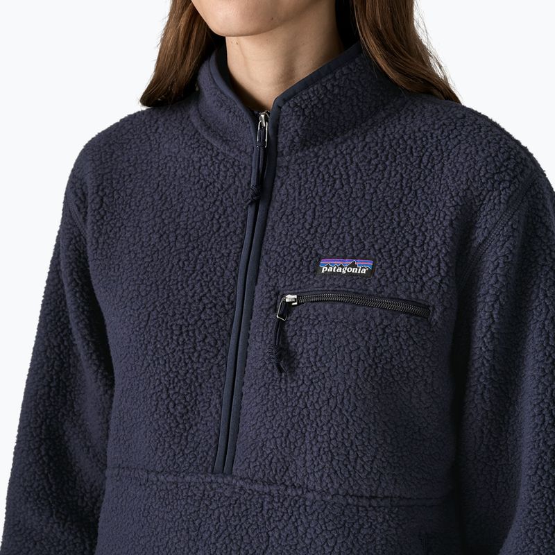 Women's fleece sweatshirt Patagonia Retro Pile Marsupial sunken blue 5