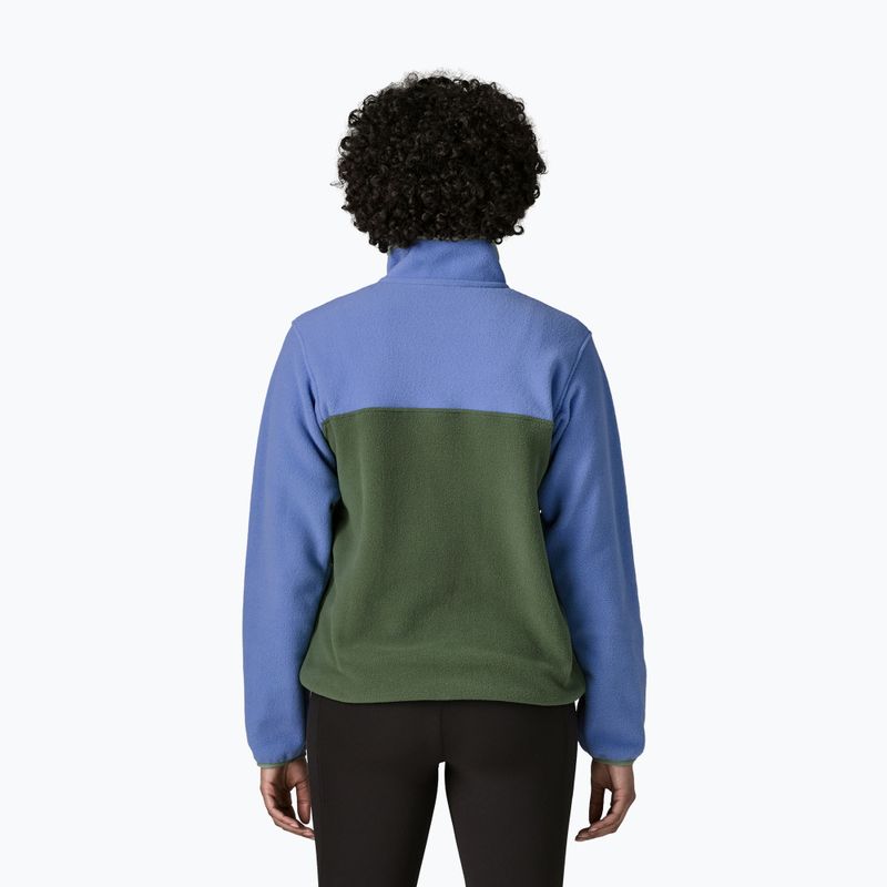 Women's fleece sweatshirt Patagonia Lightweight Synchilla Snap-T Pullover canopy green 2