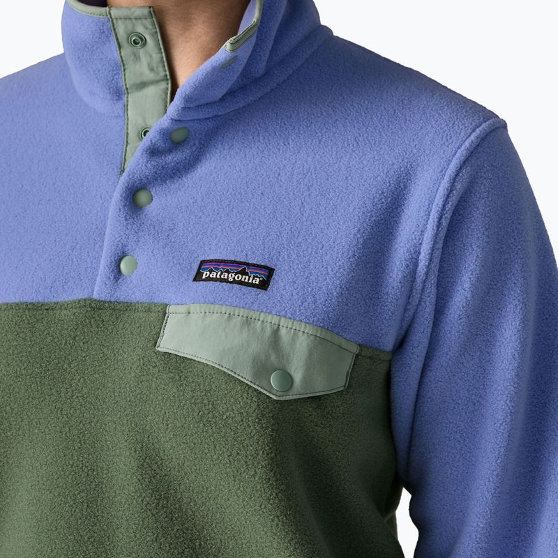 Women's fleece sweatshirt Patagonia Lightweight Synchilla Snap-T Pullover canopy green 4