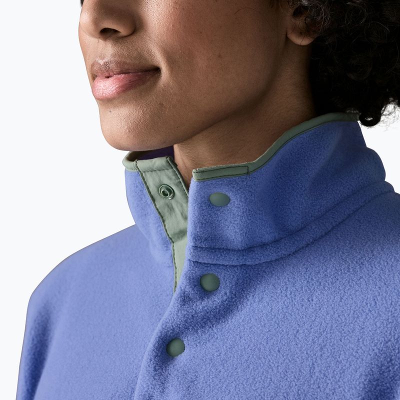 Women's fleece sweatshirt Patagonia Lightweight Synchilla Snap-T Pullover canopy green 5