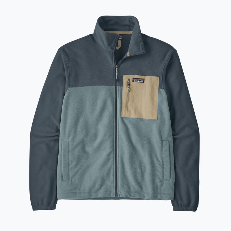 Men's fleece sweatshirt Patagonia Micro D Patch Pocket blue sage 2