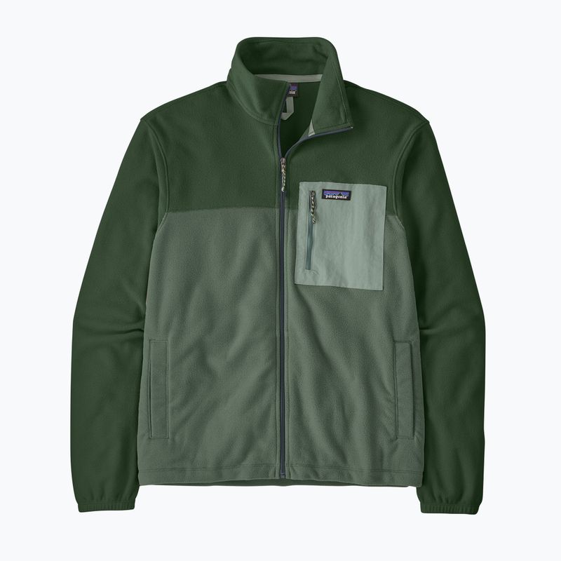 Men's fleece sweatshirt Patagonia Micro D Patch Pocket canopy green 2