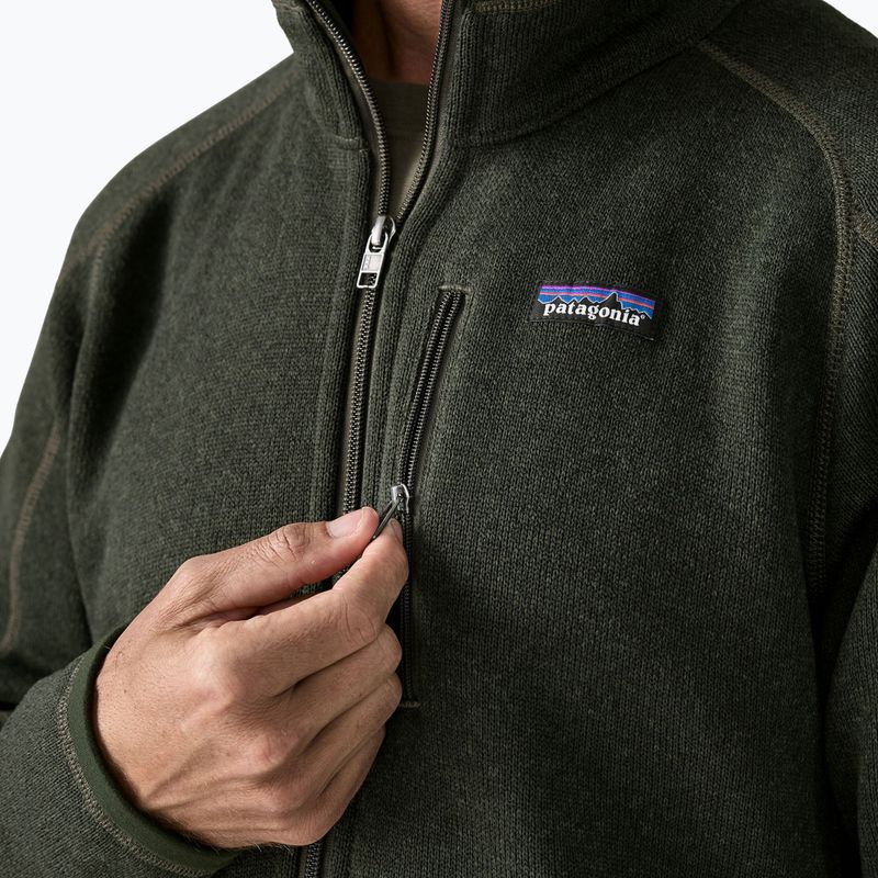 Men's trekking sweatshirt Patagonia Better Sweater Fleece old growth green 5