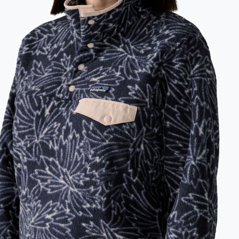 Women's fleece sweatshirt Patagonia Lightweight Synchilla Snap-T Pullover smudge: smolder blue 4