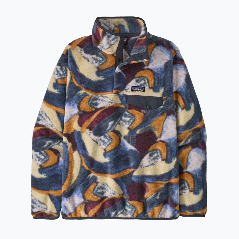 Women's fleece sweatshirt Patagonia Lightweight Synchilla Snap-T Pullover smudge: smolder blue 4