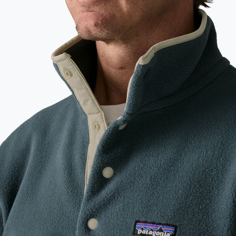 Men's fleece sweatshirt Patagonia Lightweight Synchilla Snap-T Pullover summit blue 4