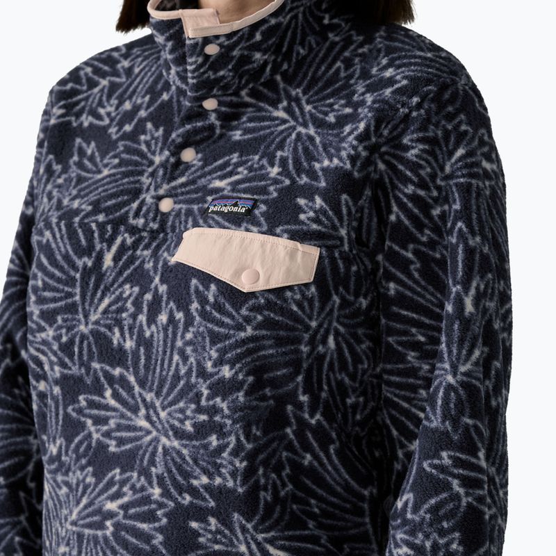 Women's fleece sweatshirt Patagonia Lightweight Synchilla Snap-T Pullover saxifrage: sunken blue 4
