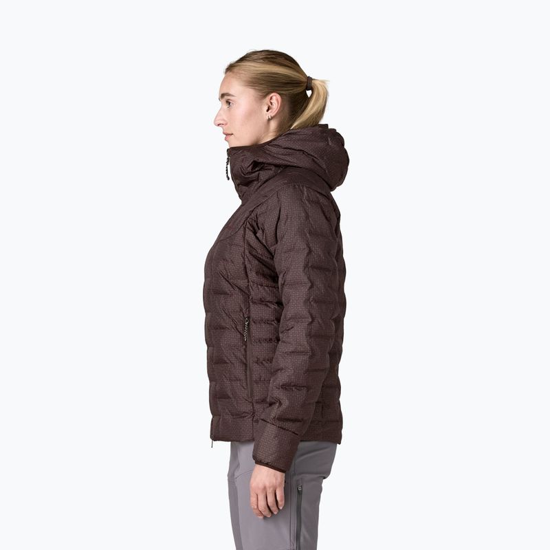 Women's insulated jacket Patagonia Durable Down Hoody den brown 4
