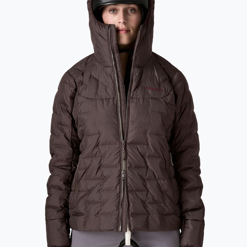 Women's insulated jacket Patagonia Durable Down Hoody den brown 5