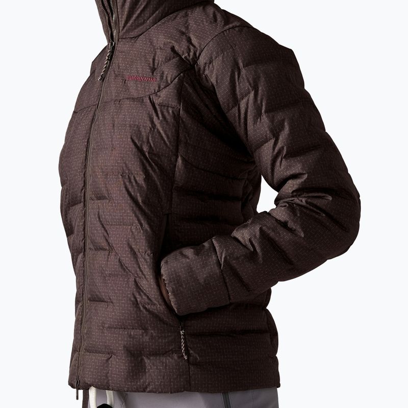 Women's insulated jacket Patagonia Durable Down Hoody den brown 6