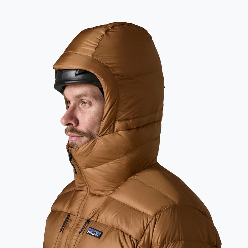 Men's down jacket Patagonia Fitz Roy Down Hoody deer brown 4