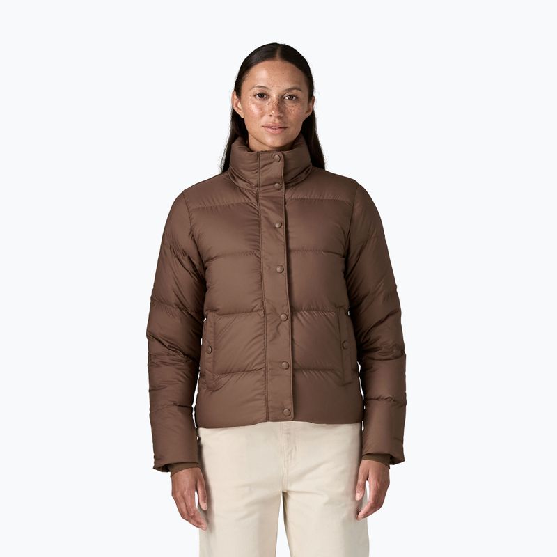 Women's down jacket Patagonia Silent Down bermbrown