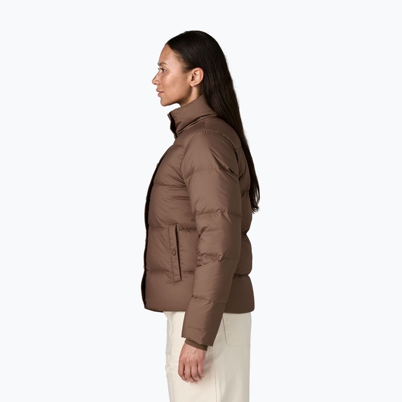 Women's down jacket Patagonia Silent Down bermbrown 3