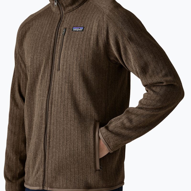 Men's trekking sweatshirt Patagonia Better Sweater Fleece marlow brown rib knit 4
