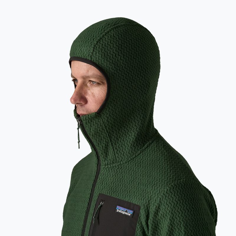 Men's trekking sweatshirt Patagonia R1 Air Full-Zip Hoody treeline green 4