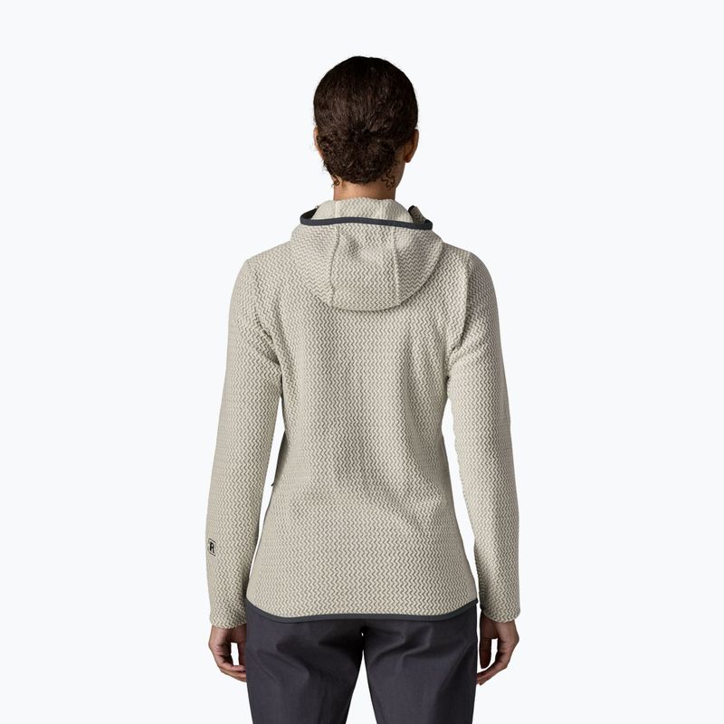 Women's fleece sweatshirt Patagonia R1 Air Full-Zip Hoody birch white 2