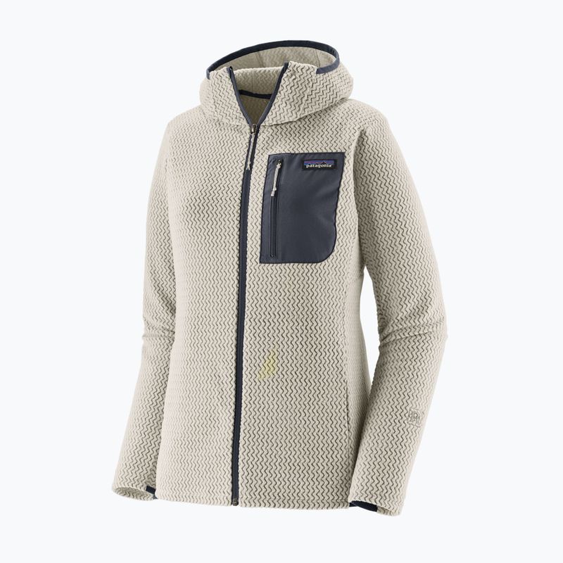 Women's fleece sweatshirt Patagonia R1 Air Full-Zip Hoody birch white 5